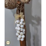 Han Crafts Salkım Sabun Altın Yaprak Parçacıklı - Beyaz Renk Altın Yaprak Parçacıklı Vanilya Kokulu