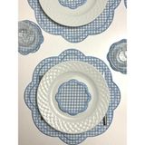 Han Deco Mavi Pötikare Amerikan Servis ve Bardak Altlığı - 35 x 35 cm