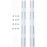 Han-Er Ticaret Klima Konsol Ayak Kaydırma Aparatı – Full Montaj Seti (2 Ray, 4 Cıvata, 4 Somun, 4 Pul)
