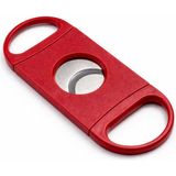 Han Tobacco Çift Bıçaklı Puro Kesici – Paslanmaz Çelik Puro Makası – Cep Tipi Puro Cutter – 2.5 cm Kesim Çapı - Kırmızı