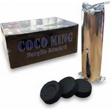 Han Tobacco Coco King Pratik Tablet Nargile Kömürü 100 Adet Çakmakla Yanan Uzun Yanma Süresi