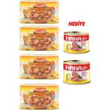 Hana 4x400 gr Bakla Konservesi + 2 Adet Hana Salam