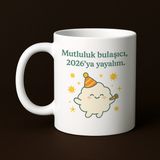 HanBazari Baskılı Kupa - "mutluluk Bulaşıcı, 2026’YA Yayalım" - Hediyelik