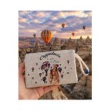 HANCAPPADOCIACOLLECTION Kapadokya Dokuma Kağıt Para Cüzdanı, El Çantası