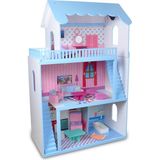 Hand Craft Toys Ahşap Oyuncak Ev - Mavi