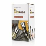 Hand Grınder Küçük Cam Hazneli - Pls.kapaklı - Krom Belli Tuz - Baharat Öğütücü (5570)