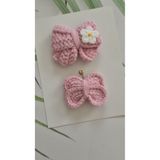 Hand Mother's Since 2024 Az Saçlı Bebek Tokası 2'li Bebek Hediyelik Hastane Çıkışı Handmade Organik Bebek Tokası