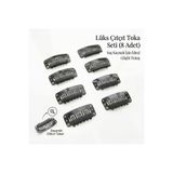 Hand Mother's Since 2024 Saçsız Bebek Tokası 3.2 cm Metal Peruk ÇıtÇıt 8'li Klipsi Kaynak Saç Tokası Postij Tokası Toka Yapım Malzemesi