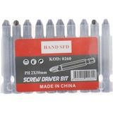 Hand Sfd Yıldız Tornavida Bits Uç, Ph2, 50 Mm, 10 Adet - Çok Renkli