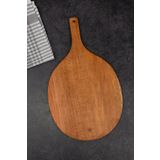 Handcraft El yapımı tek parça kayın ağacı 28 cm bazlama tahtası & Bazlama küreği