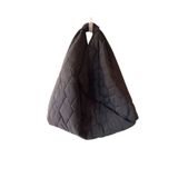 handedizayn Koyu Lacivert Kapitone Su Geçirmez Origami Kadın Omuz Çantası (Dikkat Büyük Boy XXL)