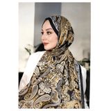 HandeliScarfs Rose Model Retro Şal - Siyah - Camel