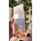 Handeto Kraft Balkon Ve Kitap Temalı Kitap Ayracı 5 X15 Cm Pvc Kaplama Parlak Ve Sert Yapı El Yapımı Bookmark