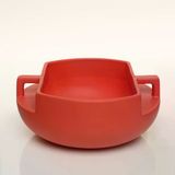 Handle Kulplu Kırmızı Kase 25*25*11 Cm Ak.jl0035