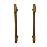 Handles Kulp Mobilya Dolap Mutfak Çekmece Kulpu 158 Mat Antik Sarı 224 Mm ( 22,4 Cm ) 5 Adet