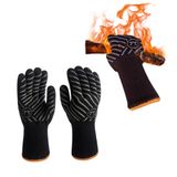 HandLove Barbekü Eldiveni, 1800 ° F Isıya Dayanıklı Izgara Eldiveni, Nefes Alabilir Bambu Elyaf, Barbekü için Uzun Mutfak Eldiveni, Pişirme, Pişirme, Kesilmeye Dayanıklı, Kadın, S
