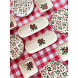 Handmade 10 Parça Lüx 4 Kişilik Nar Kahvaltı Seti Pomegranate - Lüx Kahvaltılık Sunum Seti Tabağı