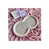 Handmade 20 Cm Beton Benekli Dekoratif Sunum Takı Aksesuar Tepsisi - Dekoratif Hediyelik Eşya - Sunumluk