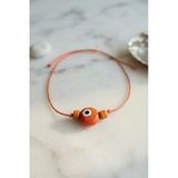 Handmade Bohem Turuncu Nazar Kolye - Lisinya