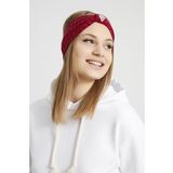 Handmade bordo triko butik taşlı Kadın Bandana Saç Bandı, ekstra yumuşak yerli kumaş, şık rahat göz alıcı