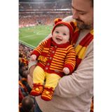 Handmade El Örgüsü 4’Lü Bebek Seti Hırka Bere Atkı Patik %100 Pamuklu Yumuşak 6-12 Ay Bebek Kombini