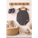 Handmade El Örgüsü İkili Bebek Seti Tulum Patik %100 Pamuklu