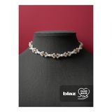 Handmade El Yapımı Kristal ve İnci Boncuklu Choker Bride Kolye