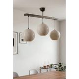 Handmade Wabi Sabi 3'lü Karbon Beton Avize - Asterion