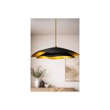 Handmade Wabi Sabi Karbon Beton Avize, Black Marvante