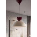 Handmade Wabi Sabi Karbon Beton Avize - Bordaux