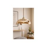 Handmade Wabi Sabi Karbon Beton Avize, Petra
