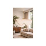 Handmade Wabi Sabi Karbon Beton Avize, Waveon