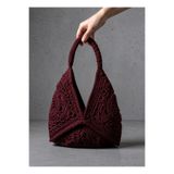 HandmadeAtelier BOHEM TARZ EL YAPIMI MAKROME HOBO ÇANTA