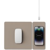 Hands3 Splıt Çıkarılabilir Fare Altlığı, 15 W, iPhone Xs Max/xr/x/xs/8/8 Plus/se2 2020, Samsung Galaxy S10/S9/S8 Plus Note 9/8, Airpods Pro/2 ve 1 (Krem Latte) Için