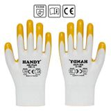 Handy Hn-15 Nitril Kaplama İş Eldiveni Sanayi İnşaat Usta Eldiven 10/XL (1 ÇİFT)