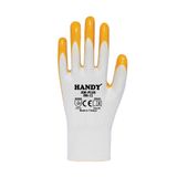 Handy hn-15 nitril kaplama iş eldiveni sarı no:10