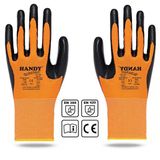 Handy Hn-16 Nitril Kaplama Sanayi Usta Eldiveni Koruyucu Eldiven