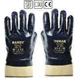 Handy Hn-72 Nitril Kaplı Petrolcü Iş Eldiveni Inşaat Sanayi Eldiven Xl 1 Çift - Mavi