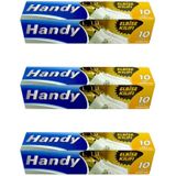 Handy Vakumsuz Şeffaf Giyisi Elbise Ceket Mont Askı Kılıfı Poşeti Torbası - 10 Adetlik 3 Kutu