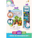 HandyTowel Bebekler için Sıkıştırılmış Tablet Mendili 100 Adet ve Temizlik Hijyen Kapsül Mendili 10 Adet