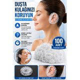 Hane Dostu 100 Adet Su Geçirmez Kulak Koruyucu Duş Bonesi Banyo Saç Boyama İçin
