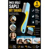 Hane Dostu Çocuk Bit Tarağı İnce Dişli Ergonomik Saplı Bit ve Sirke Temizleme Tarağı