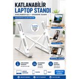 Hane Dostu Katlanabilir Tablet ve Telefon Standı Ayarlanabilir Açılı Masaüstü Tablet Tutucu