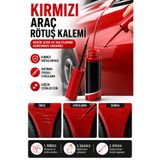 Hane Dostu Kırmızı Araç Çizik Giderici Rötuş Kalemi Fırçalı Oto Boya Çizik Onarım Kalemi