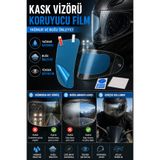 Hane Dostu Motosiklet Kask Vizörü Yağmur ve Buğu Önleyici Koruyucu Film Evrensel Vizör Filmi