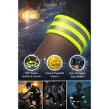 Hane Dostu Reflektör Bant Kol ve Ayak Bilekliği | 360° Yansıtıcı Neon Güvenlik Bandı | Gece Yürüyüş Spor Bandı
