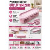 Hane Dostu Sert Plastik Elbise Halı Paspas Temizleme Fırçası Çok Amaçlı Sert Kıllı Leke Temizleme Fırçası