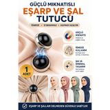 Hane Dostu Tekli Güçlü Mıknatıslı Eşarp ve Şal Tutucu İğnesiz Kaymaz Şal Sabitleyici Mıknatıs