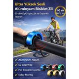 Hane Dostu Ultra Yüksek Sesli Alüminyum Bisiklet Zili – 90 dB Güçlü Uyarı, Şık ve Dayanıklı Tasarım