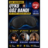 Hane Dostu Uyku Göz Bandı Işık Geçirmez Uyku Maskesi Seyahat Meditasyon Dinlenme Göz Bandı
